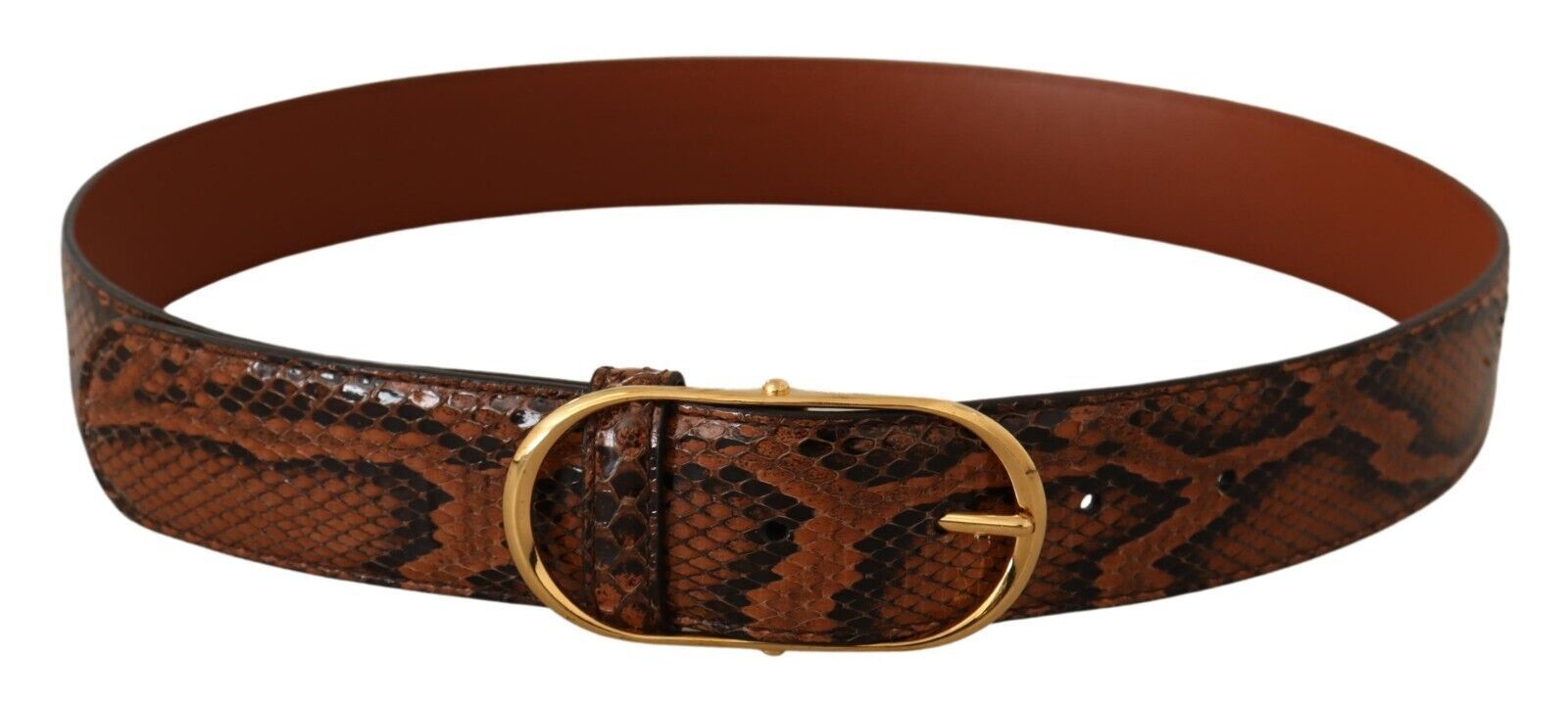 Dolce &amp; Gabbana Eleganter Ledergürtel mit goldener Schnalle