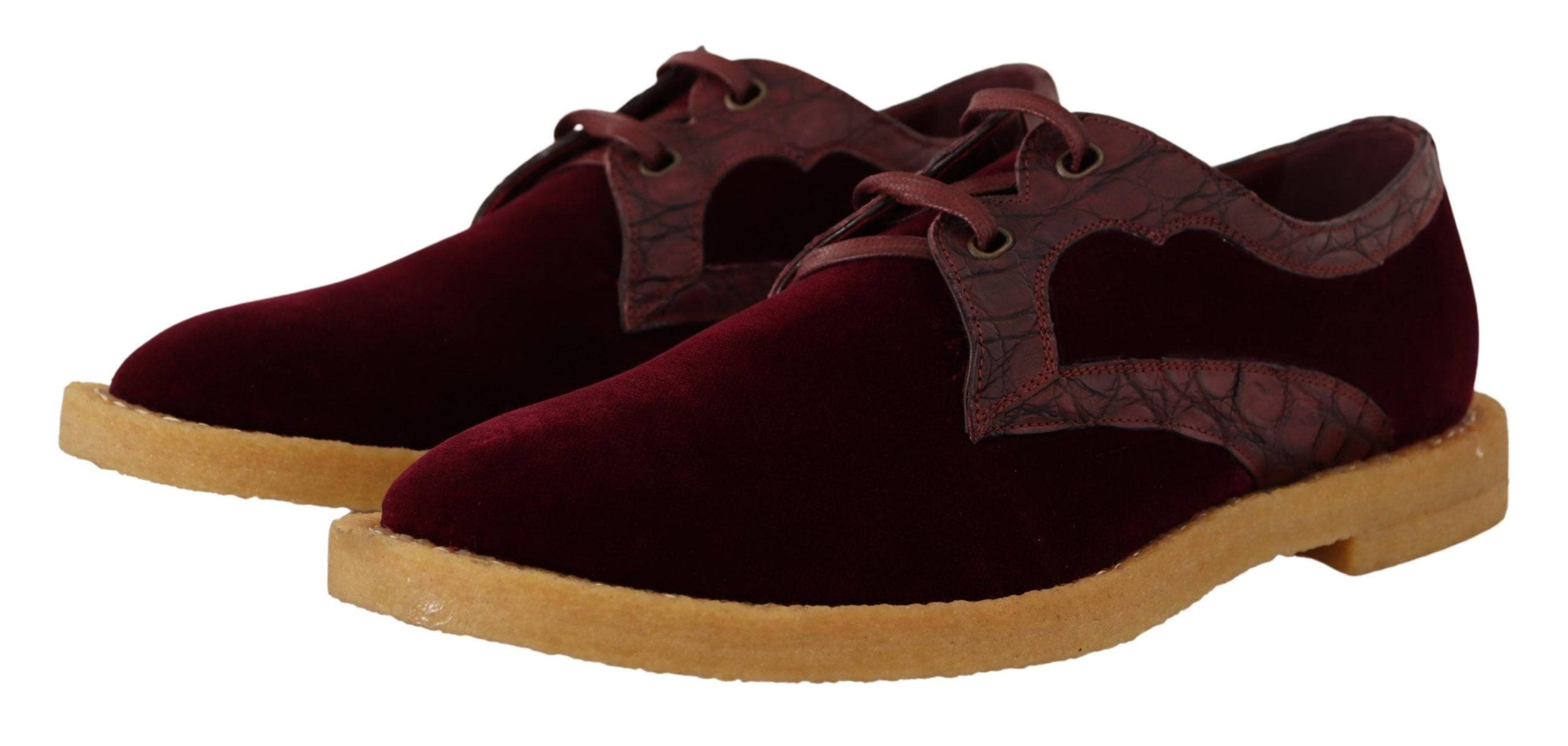 Elegante Abendschuhe aus Samt und exotischem Leder von Dolce &amp; Gabbana