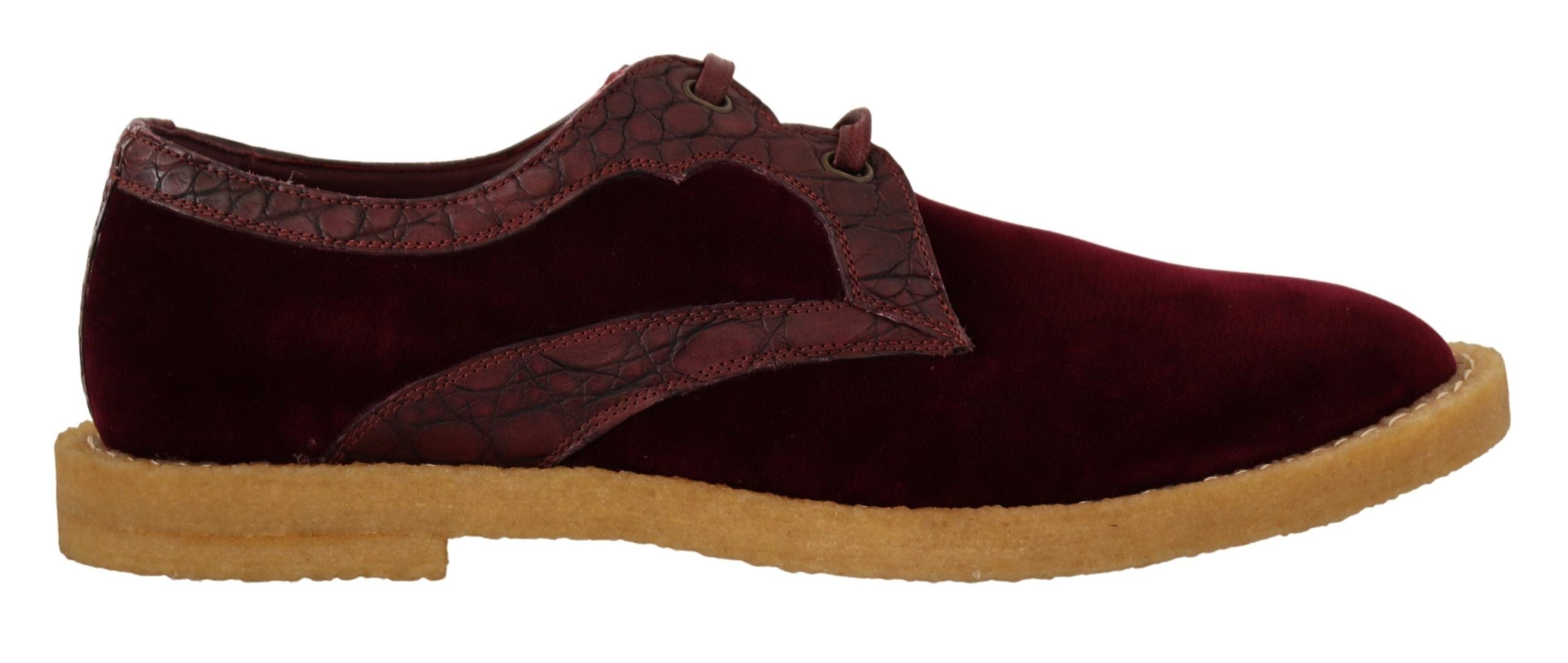 Elegante Abendschuhe aus Samt und exotischem Leder von Dolce &amp; Gabbana