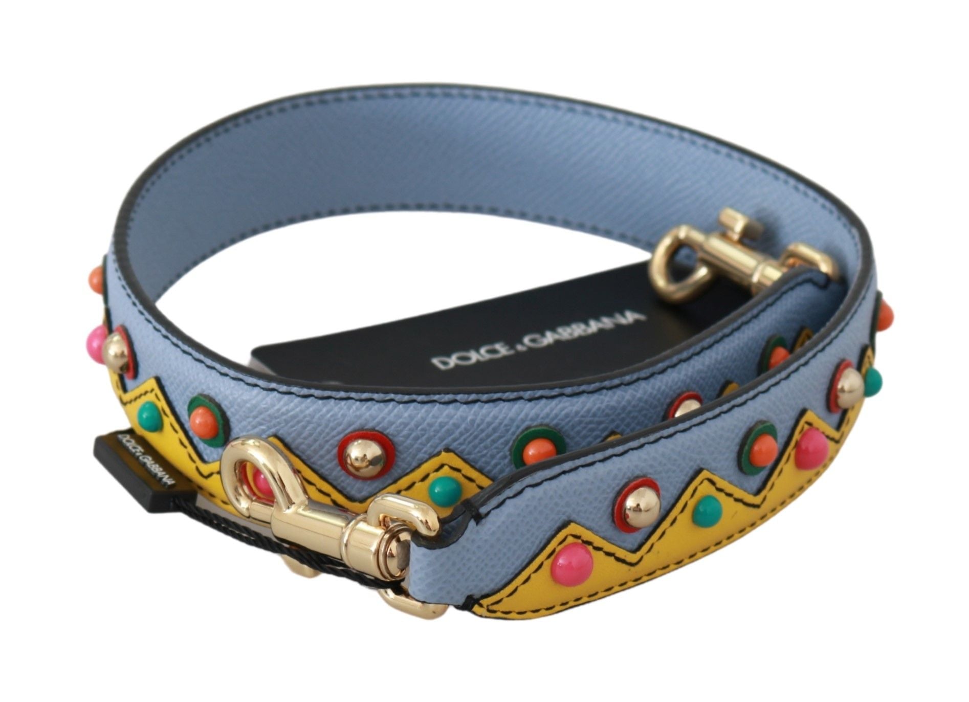 Dolce &amp; Gabbana Accesoriu cu curea de umăr din piele multicoloră
