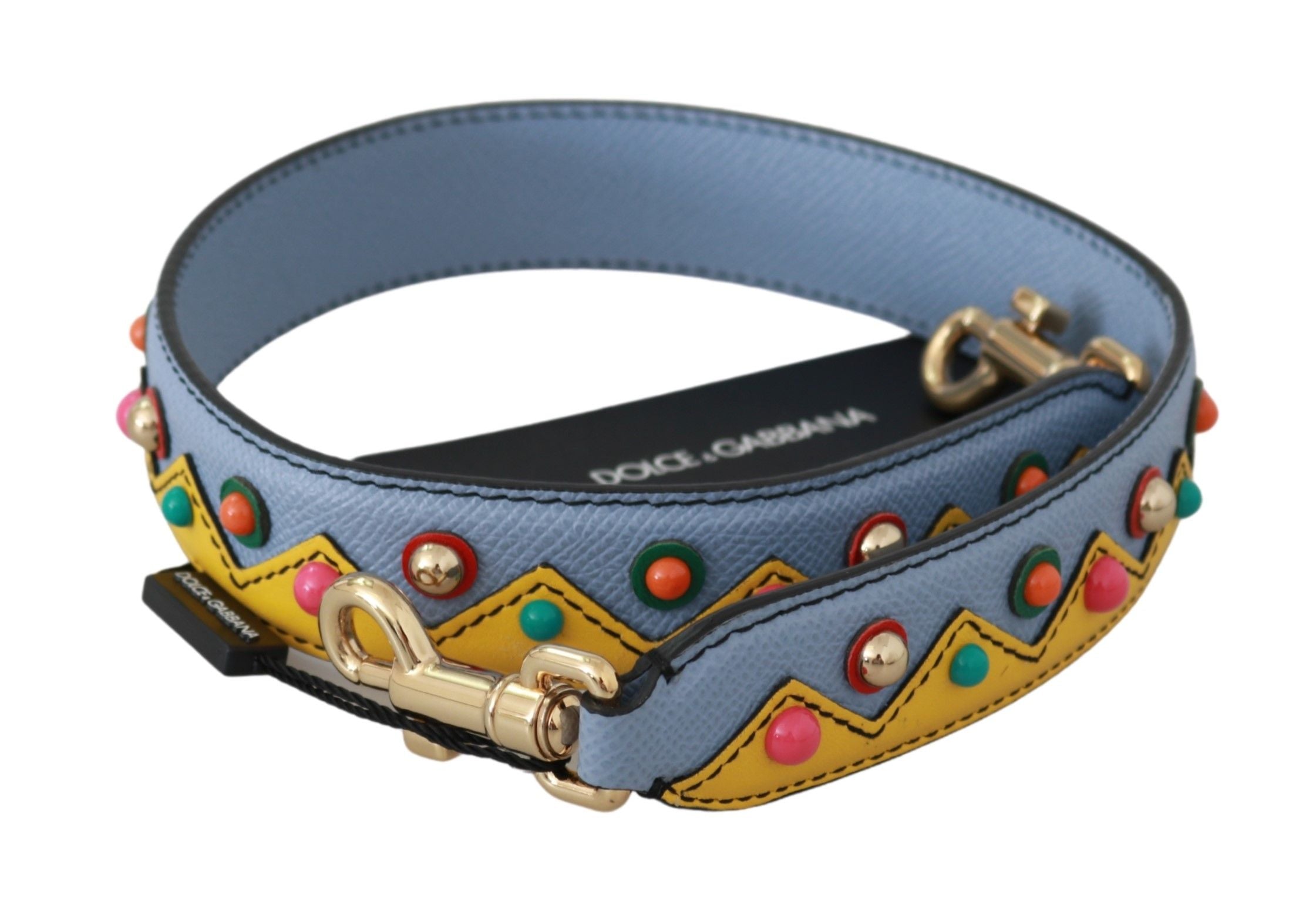 Dolce &amp; Gabbana Accesoriu cu curea de umăr din piele multicoloră