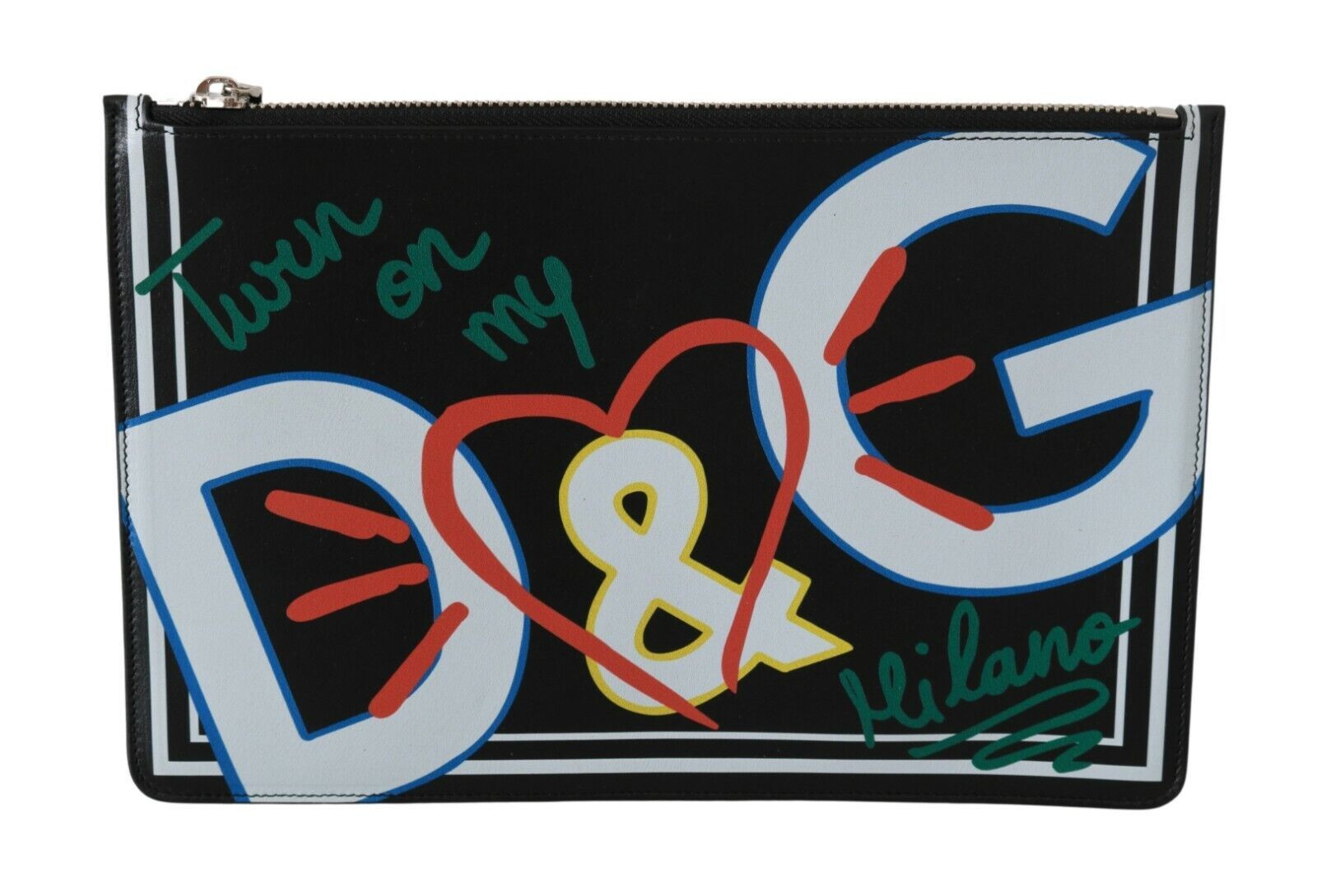 Dolce &amp; Gabbana Elegante Geldbörse aus schwarzem Leder