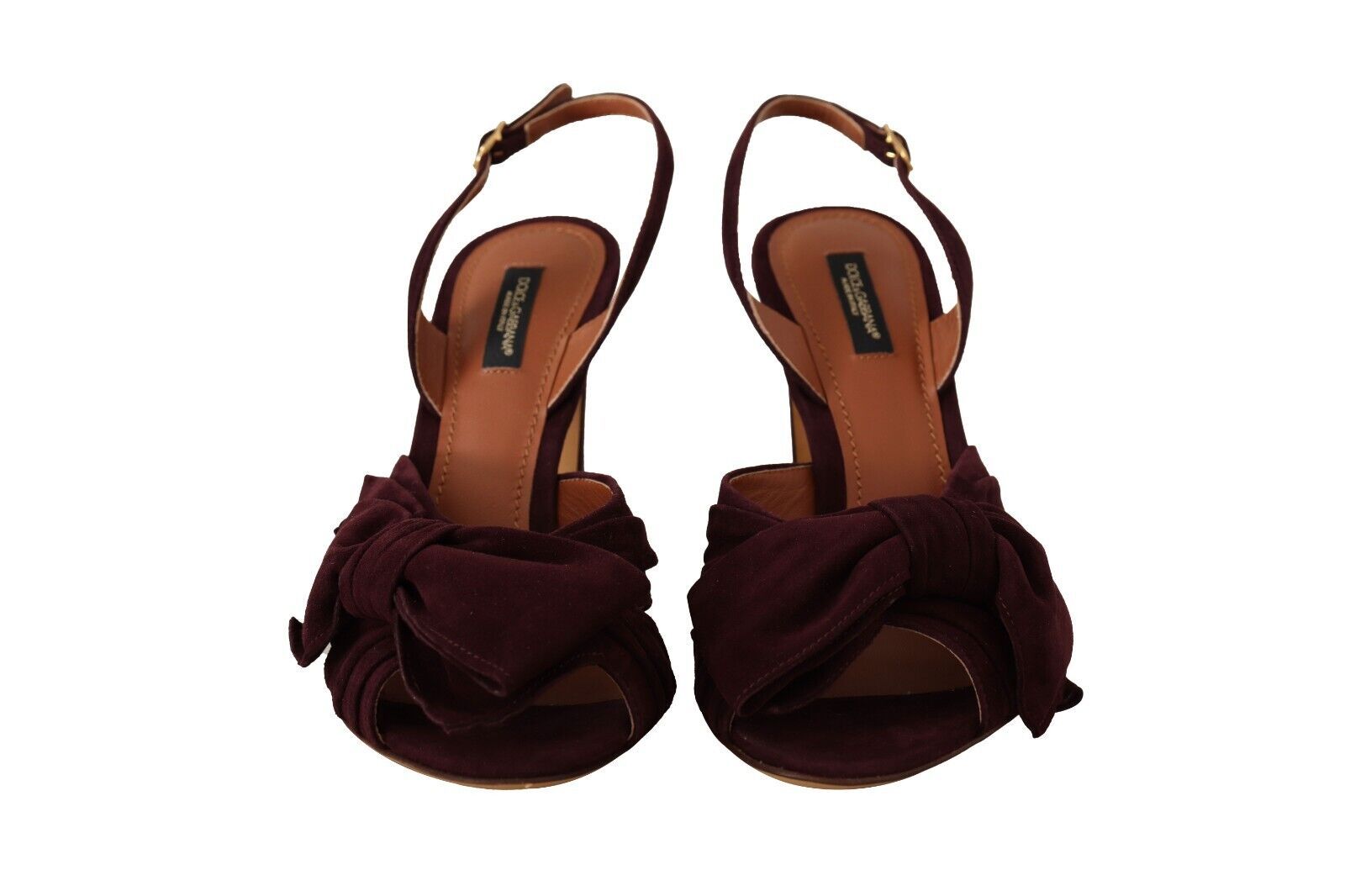Dolce &amp; Gabbana Elegante lila Wildleder-Sandalen mit Absatz