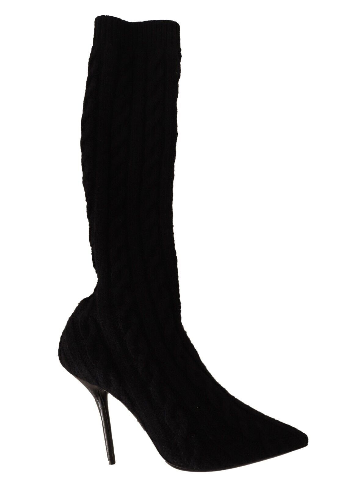Dolce &amp; Gabbana – Elegante Stretch-Sockenstiefel in Schwarz