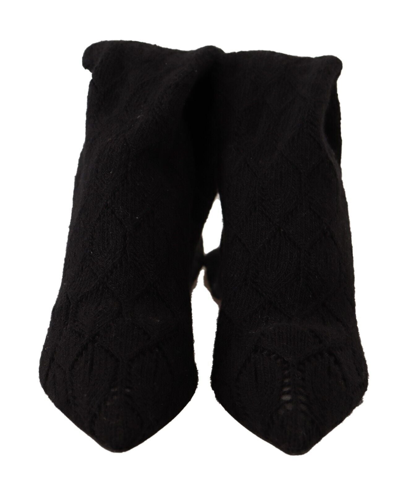 Dolce &amp; Gabbana Elegante schwarze Stretch-Sockenstiefel