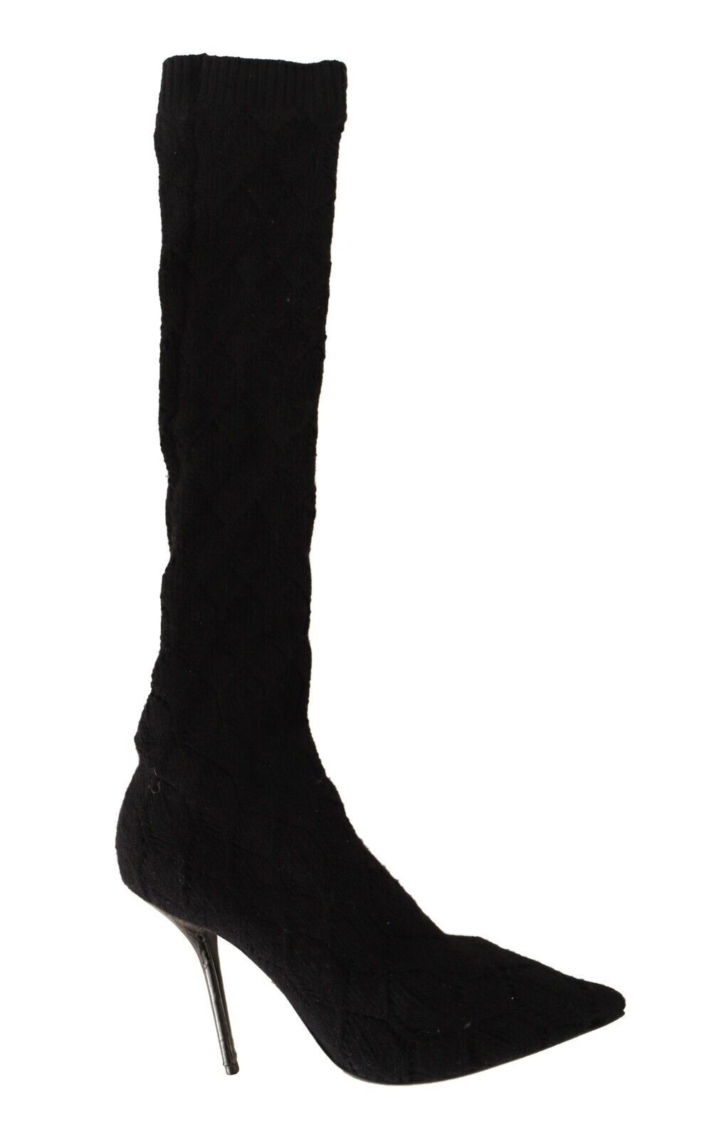 Dolce &amp; Gabbana Elegante schwarze Stretch-Sockenstiefel