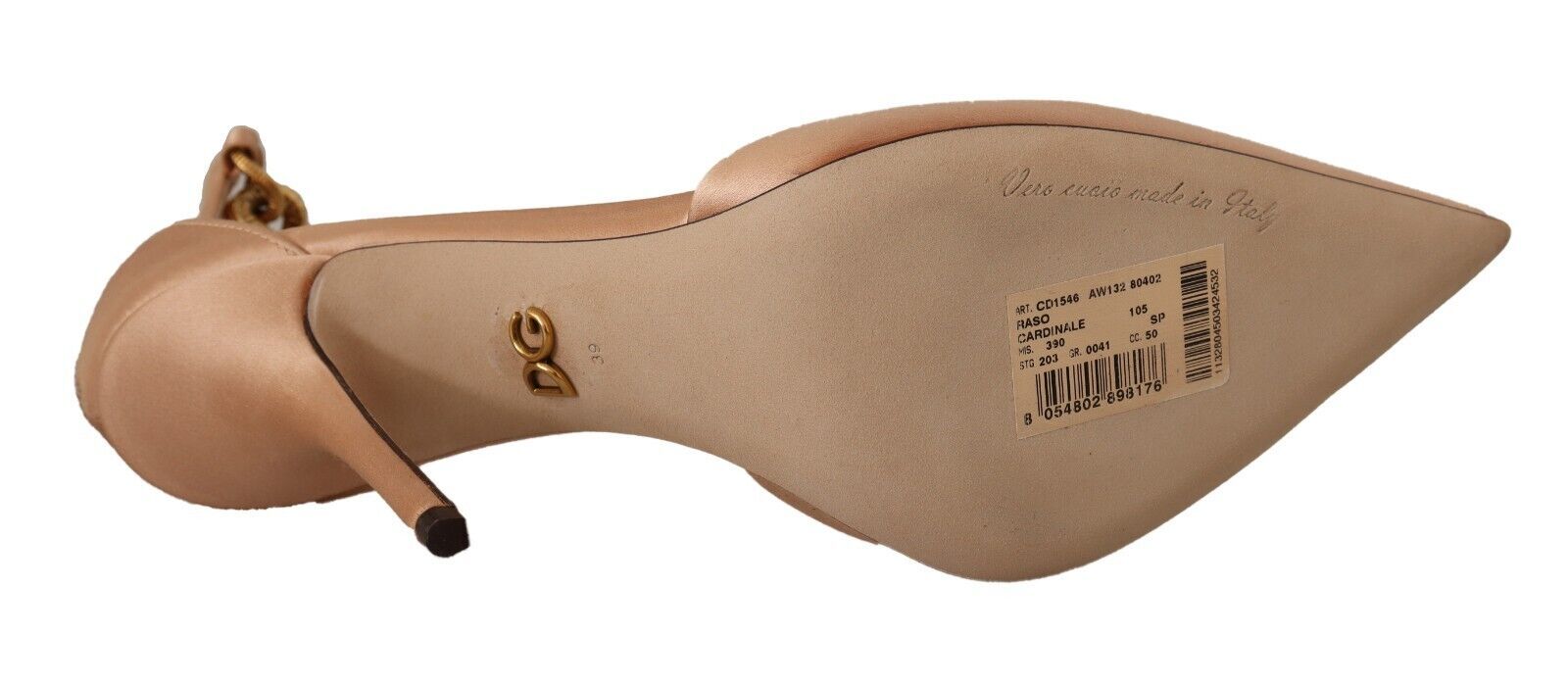 Dolce &amp; Gabbana Elegante beige Pumps aus Seide mit Knöchelriemen