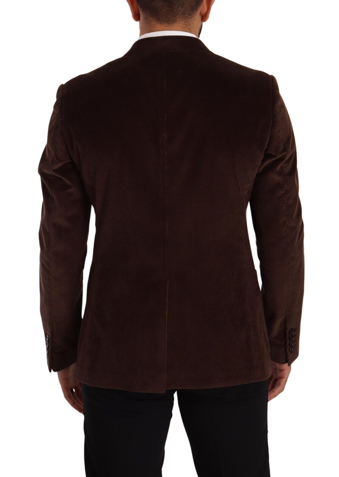 Dolce &amp; Gabbana Eleganter Slim Fit Blazer aus braunem Cord