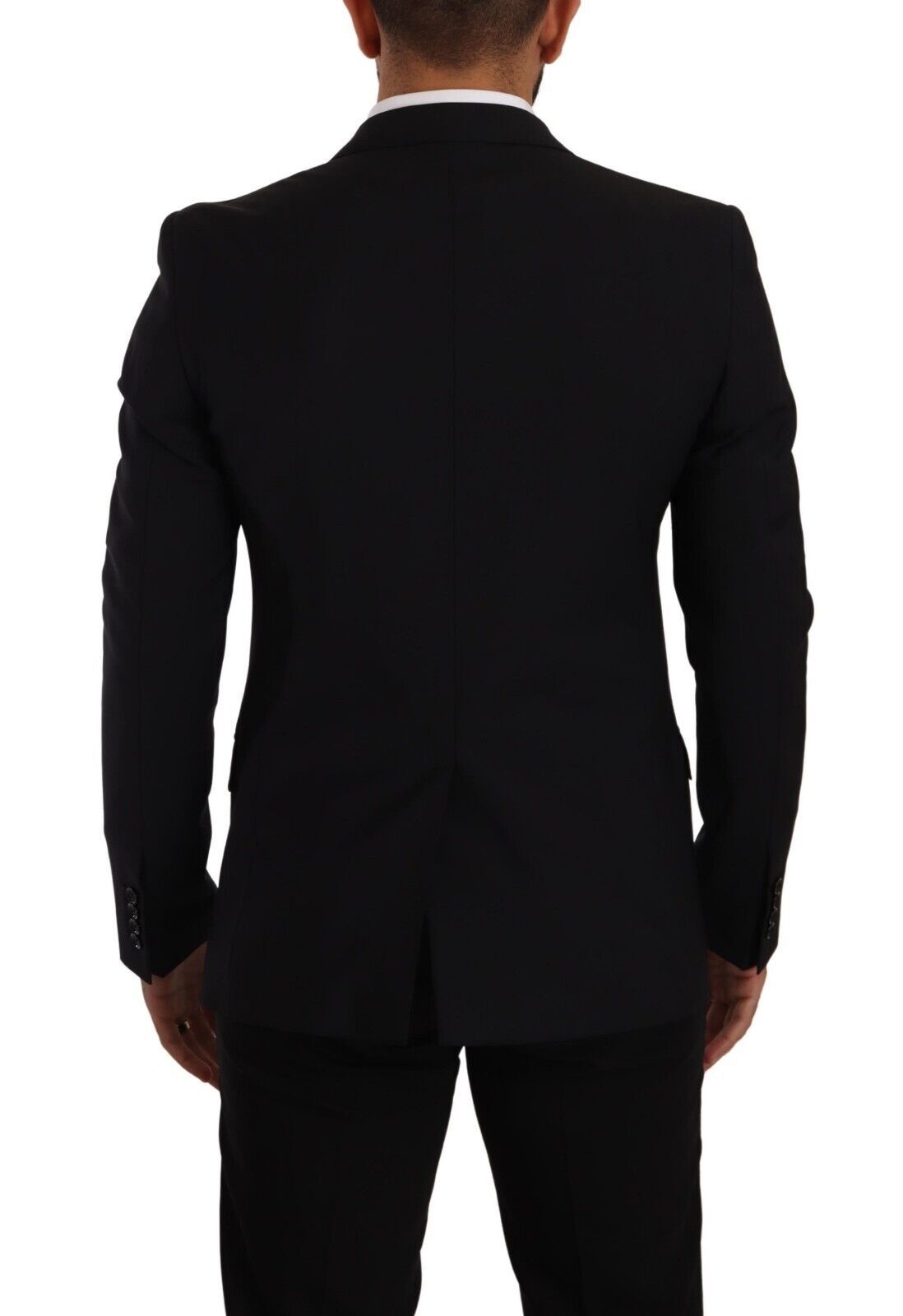Dolce &amp; Gabbana – Eleganter schwarzer Martini-Blazer und Weste im Slim Fit