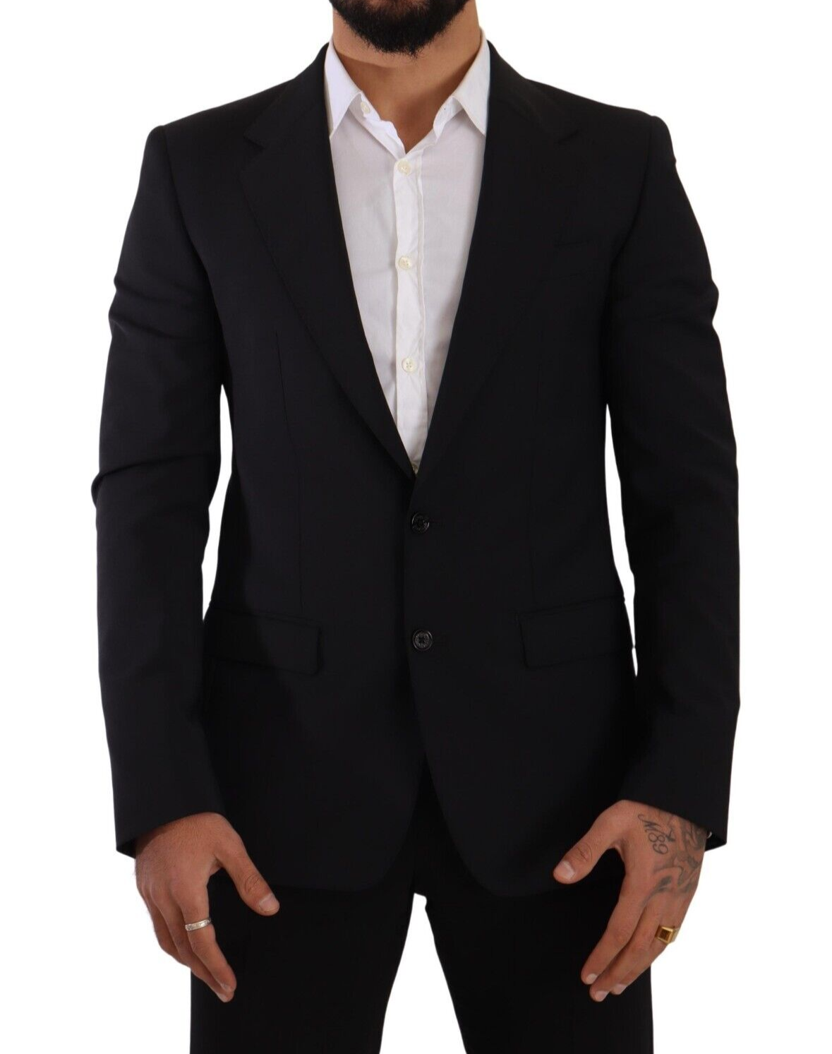 Dolce &amp; Gabbana – Eleganter schwarzer Martini-Blazer und Weste im Slim Fit