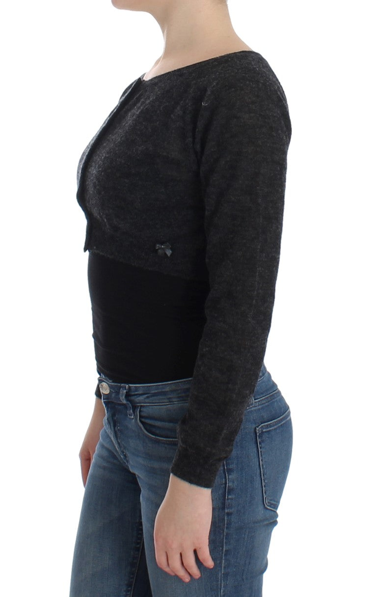 Ermanno Scervino Schicker, verkürzter Pullover aus Alpakawolle