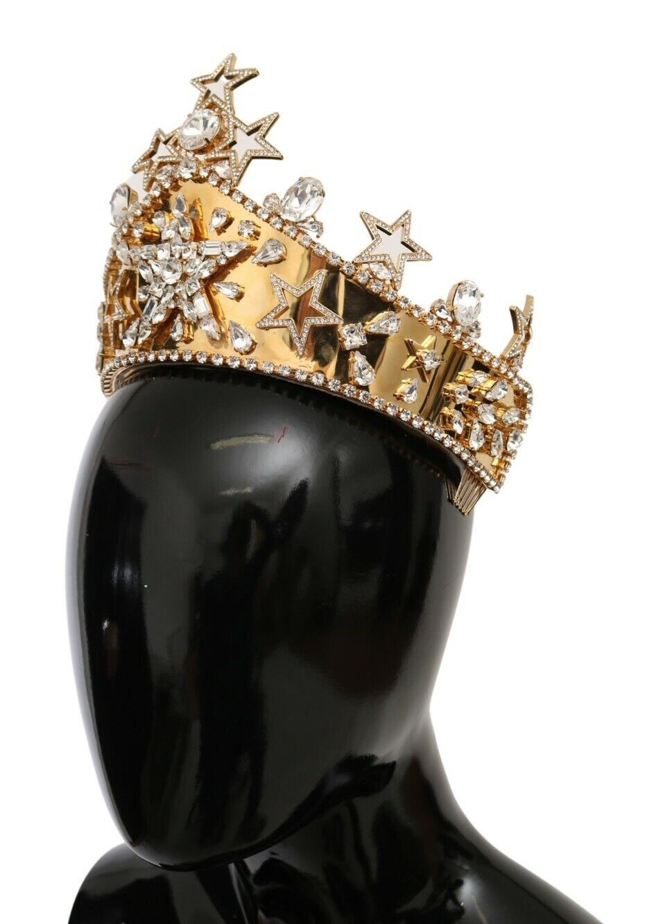 Diademă aurie cu cristale Regal Dolce &amp; Gabbana