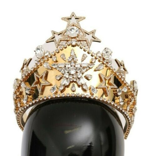 Diademă aurie cu cristale Regal Dolce &amp; Gabbana