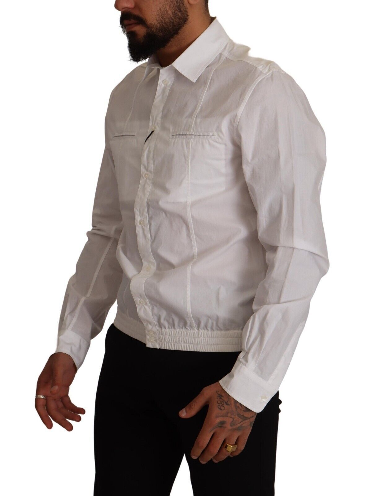 Dolce &amp; Gabbana Elegantes italienisches weißes Baumwollhemd