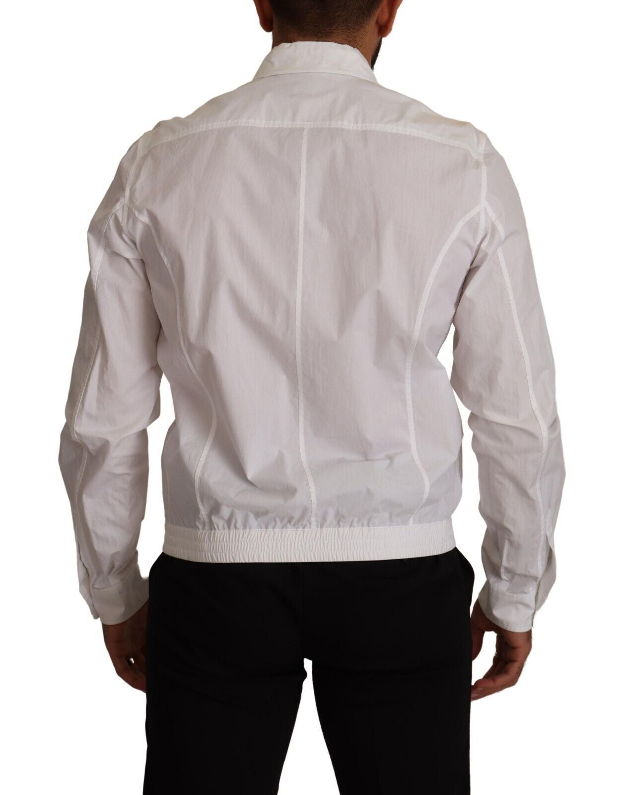 Dolce &amp; Gabbana Elegantes italienisches weißes Baumwollhemd