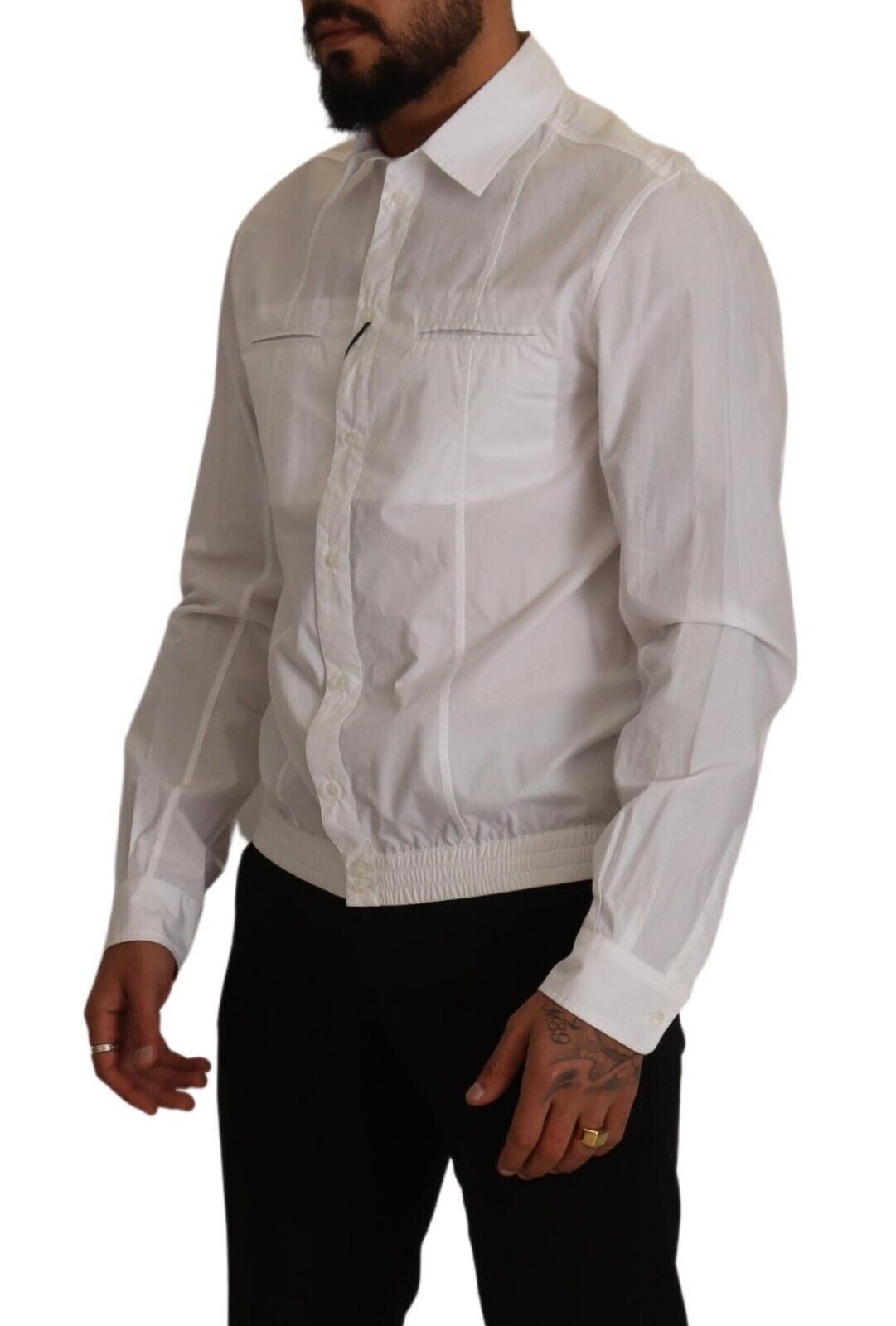 Dolce &amp; Gabbana Elegantes italienisches weißes Baumwollhemd