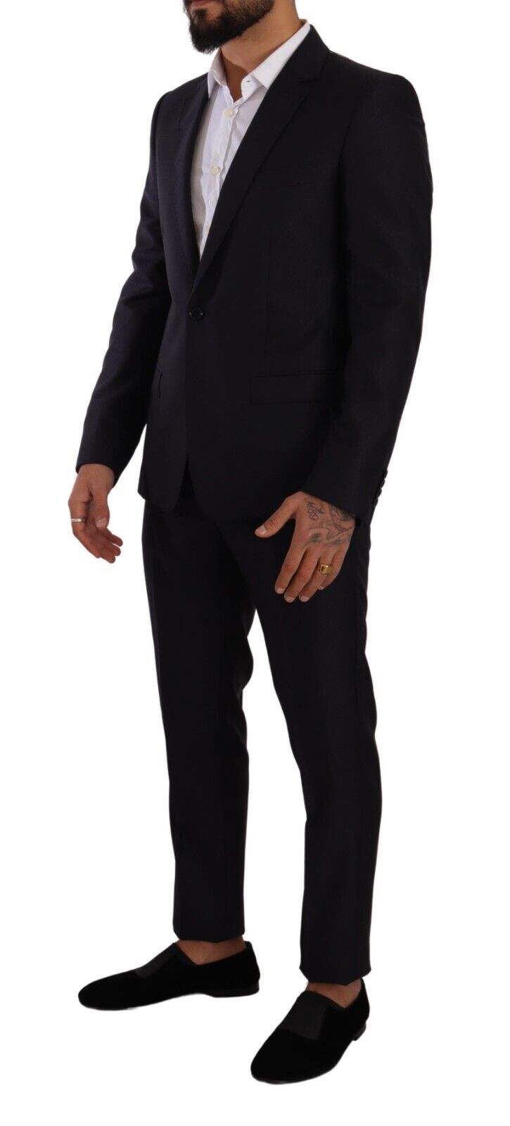 Dolce &amp; Gabbana Eleganter Slim Fit Herrenanzug aus Wolle, Seide und Kaschmir