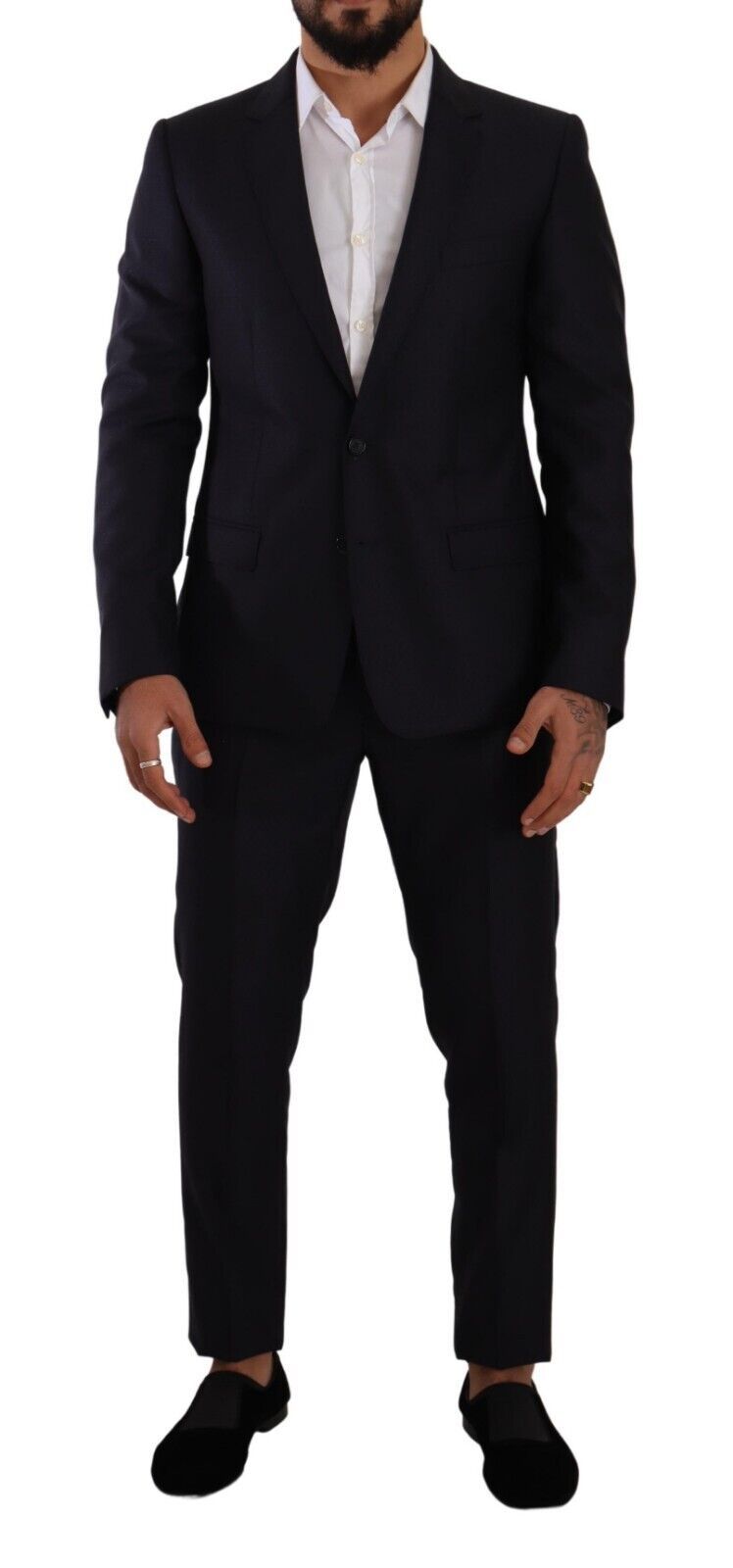 Dolce &amp; Gabbana Eleganter Slim Fit Herrenanzug aus Wolle, Seide und Kaschmir