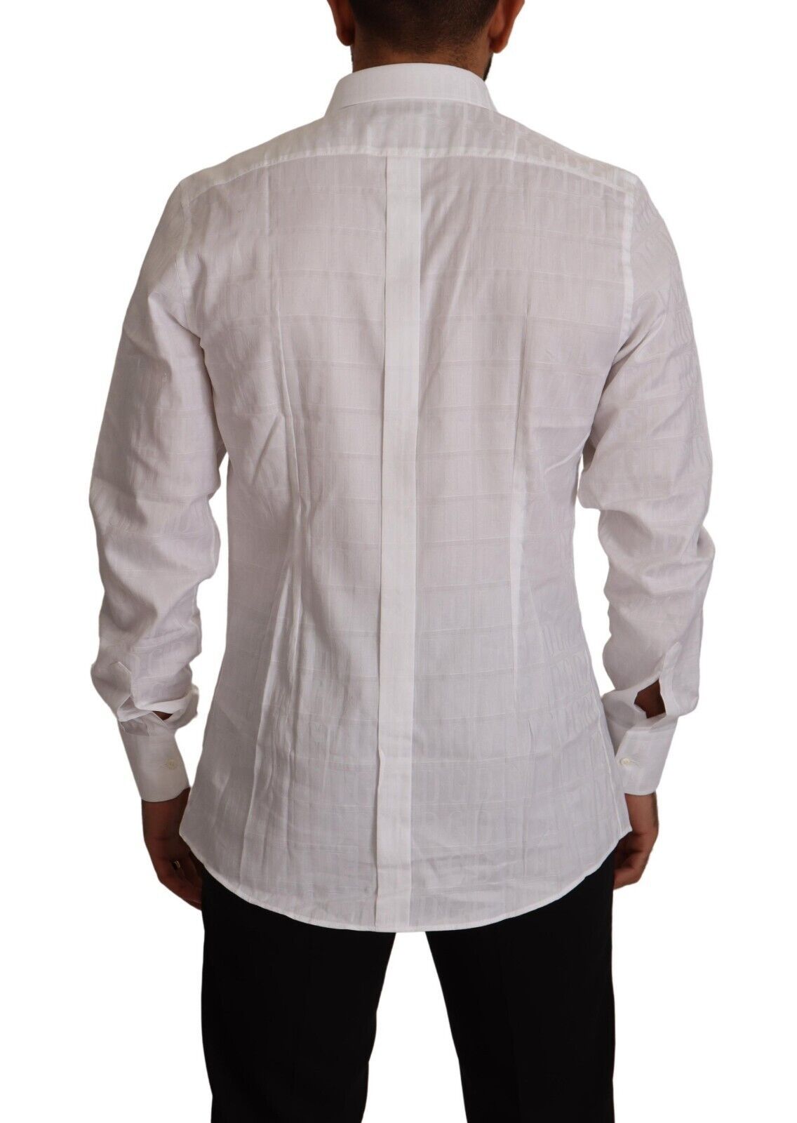Dolce &amp; Gabbana Elegantes weißes Baumwollhemd – Slim Fit