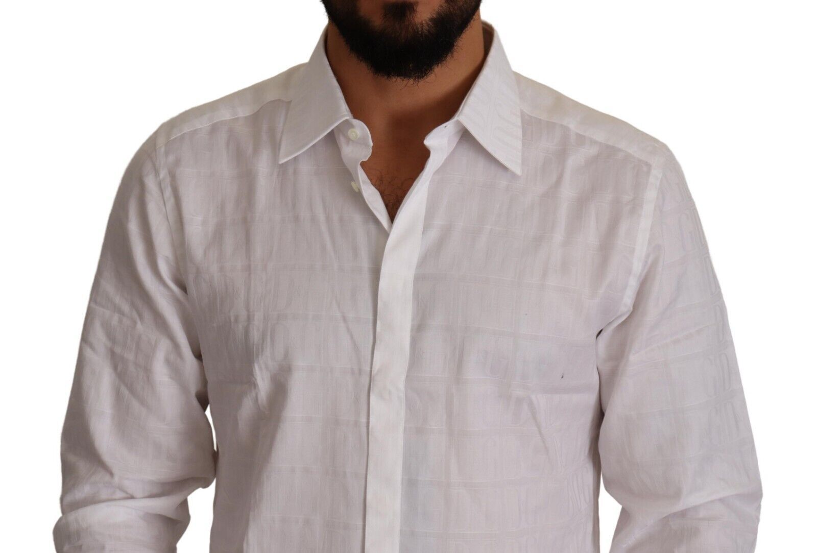 Dolce &amp; Gabbana Elegantes weißes Baumwollhemd – Slim Fit