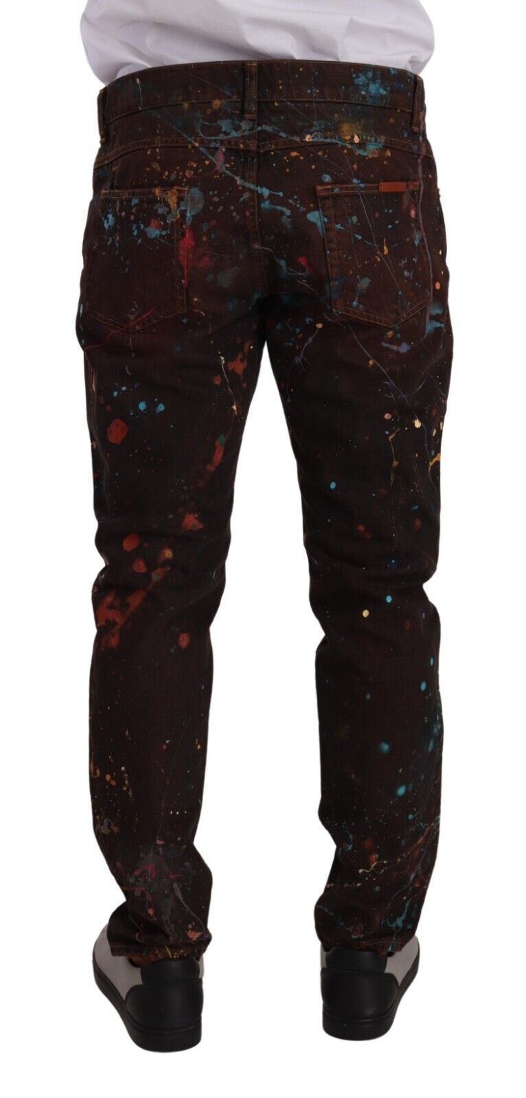 Dolce &amp; Gabbana Elegante mehrfarbig bemalte Jeans