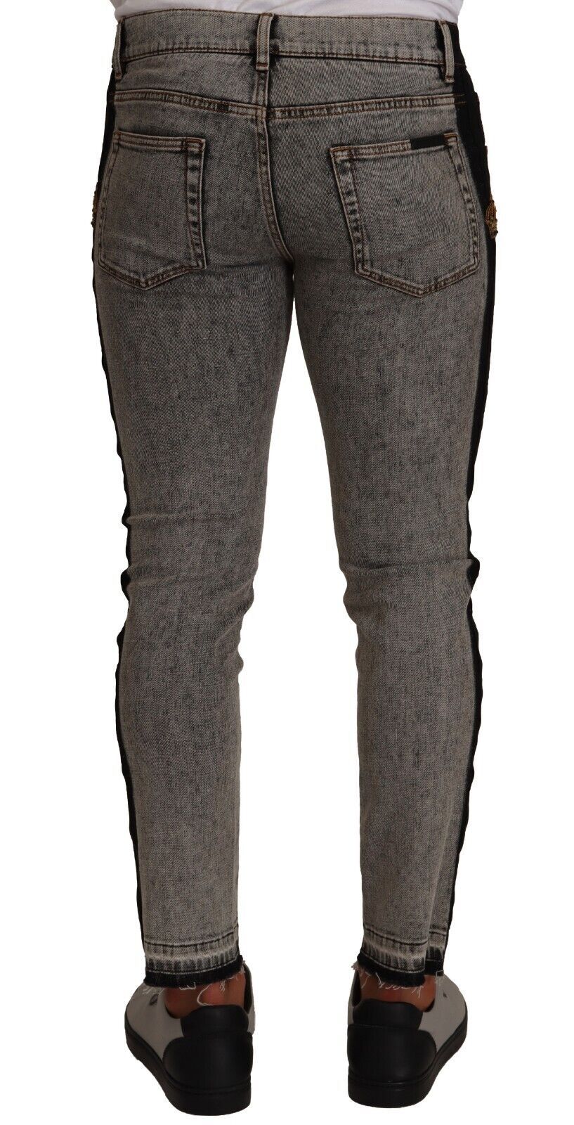 Dolce &amp; Gabbana – Schicke Skinny-Jeans mit verzierter Krone