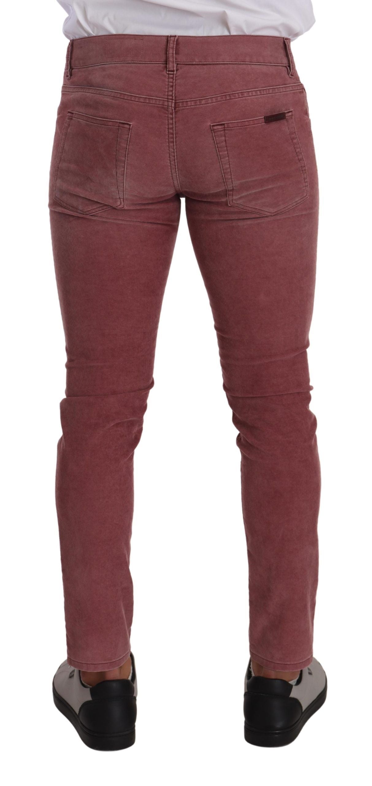 Dolce &amp; Gabbana Elegante Slim Fit Cordjeans