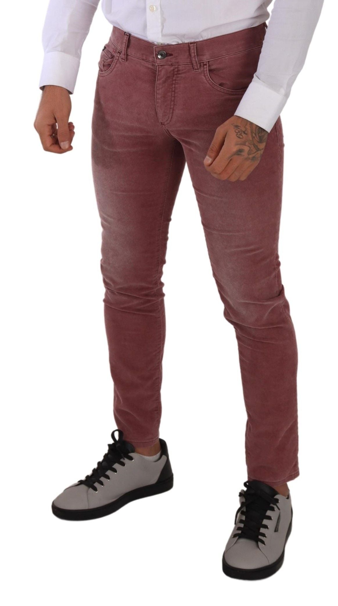 Dolce &amp; Gabbana Elegante Slim Fit Cordjeans