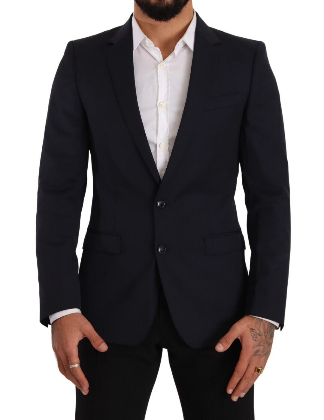 Dolce &amp; Gabbana – Eleganter, marineblauer Martini-Blazer in Slim Fit