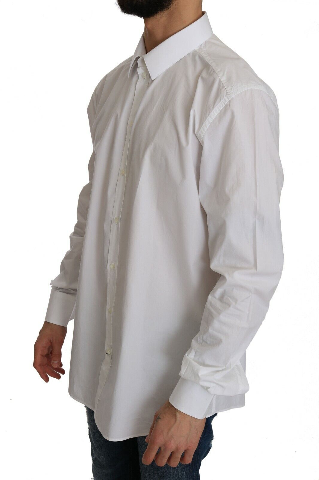 Dolce &amp; Gabbana – Exklusives, weißes, formelles Slim-Fit-Hemd