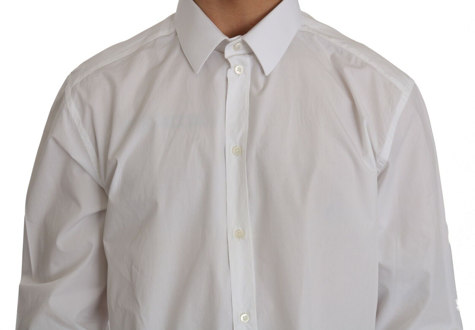 Dolce &amp; Gabbana – Exklusives, weißes, formelles Slim-Fit-Hemd