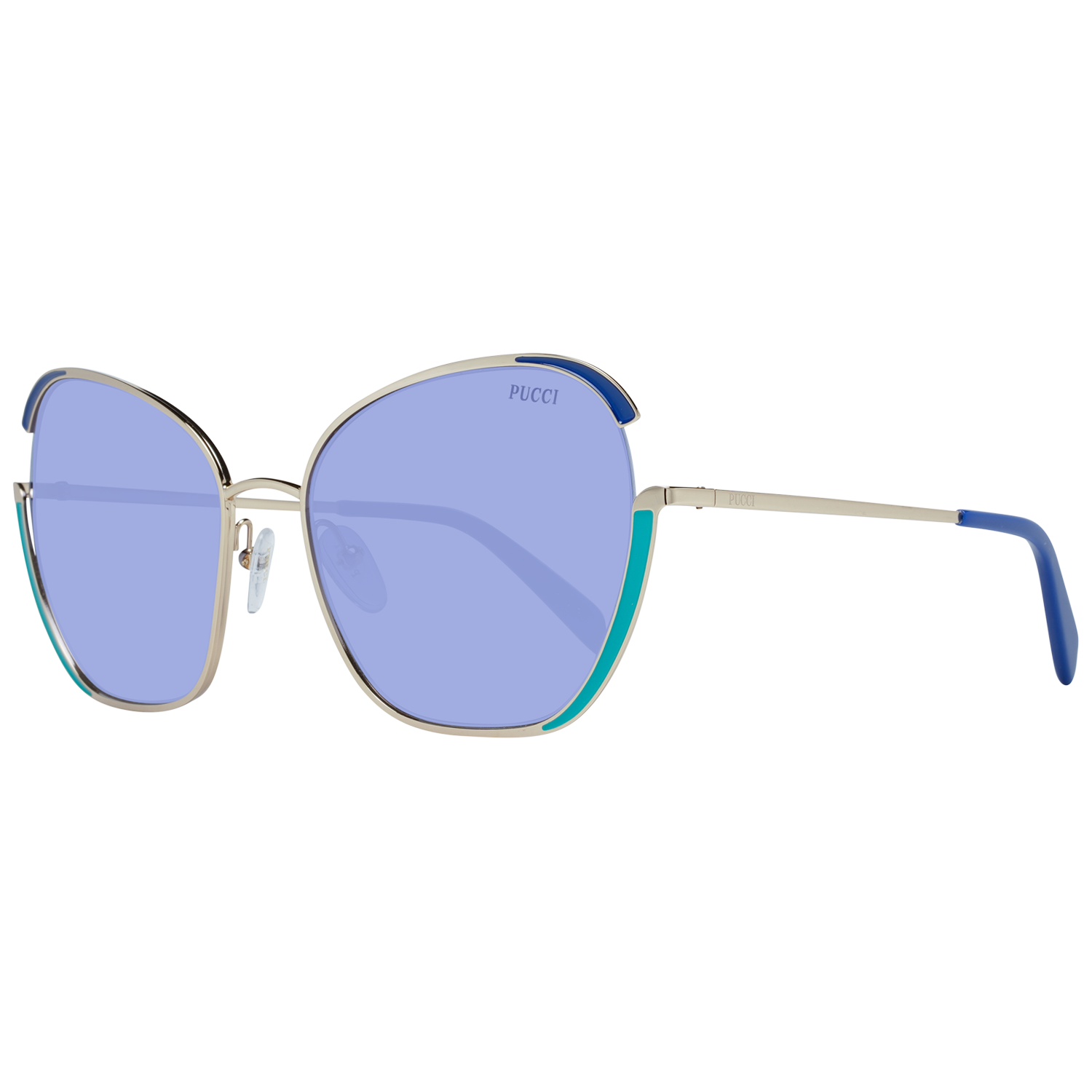 Emilio Pucci Gold Damen Sonnenbrille