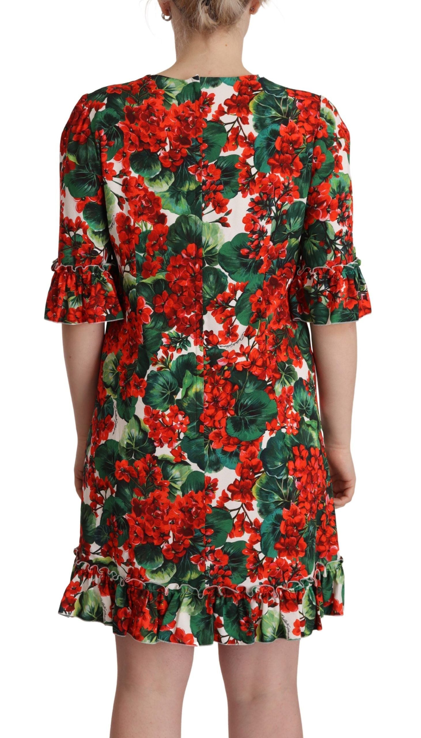 Dolce &amp; Gabbana – Mini-Enchanment-Kleid mit Blumenmuster