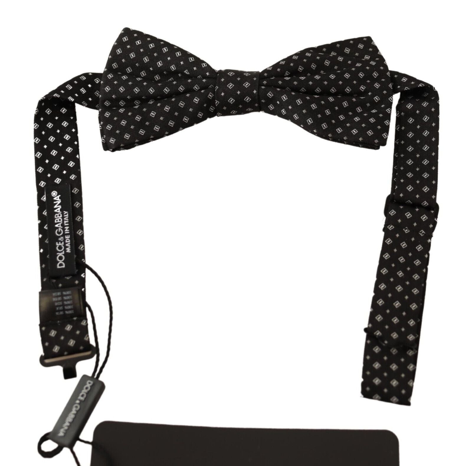 Papion elegant din mătase neagră Dolce &amp; Gabbana