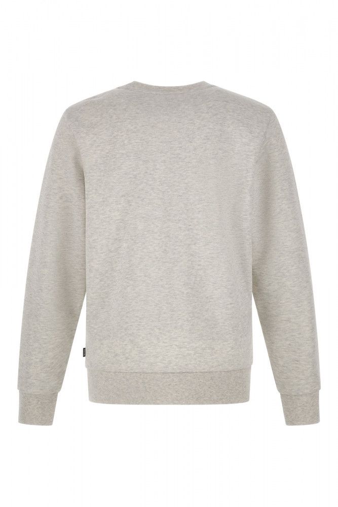 Hanorac Hugo Boss elegant gri cu guler rotund din bumbac