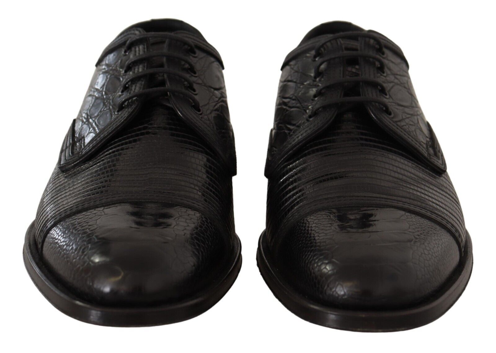 Dolce &amp; Gabbana – Formelle Schnürschuhe aus exotischem Leder