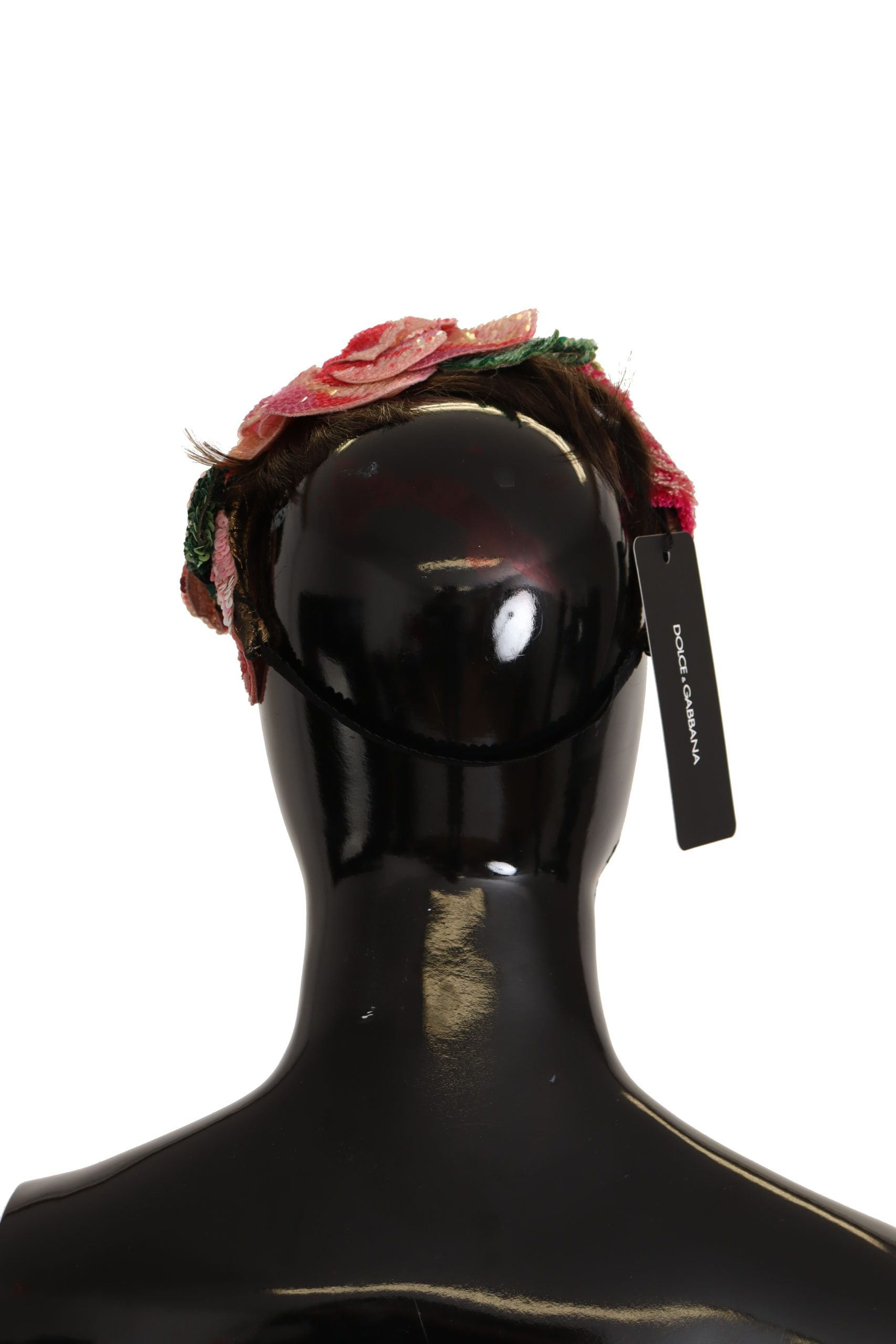 Bentiță Dolce &amp; Gabbana cu diademă și paiete multicolore