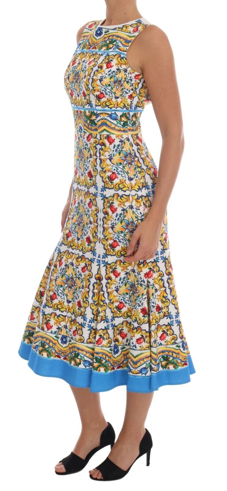Rochie midi cu imprimeu Majolica Dolce &amp; Gabbana