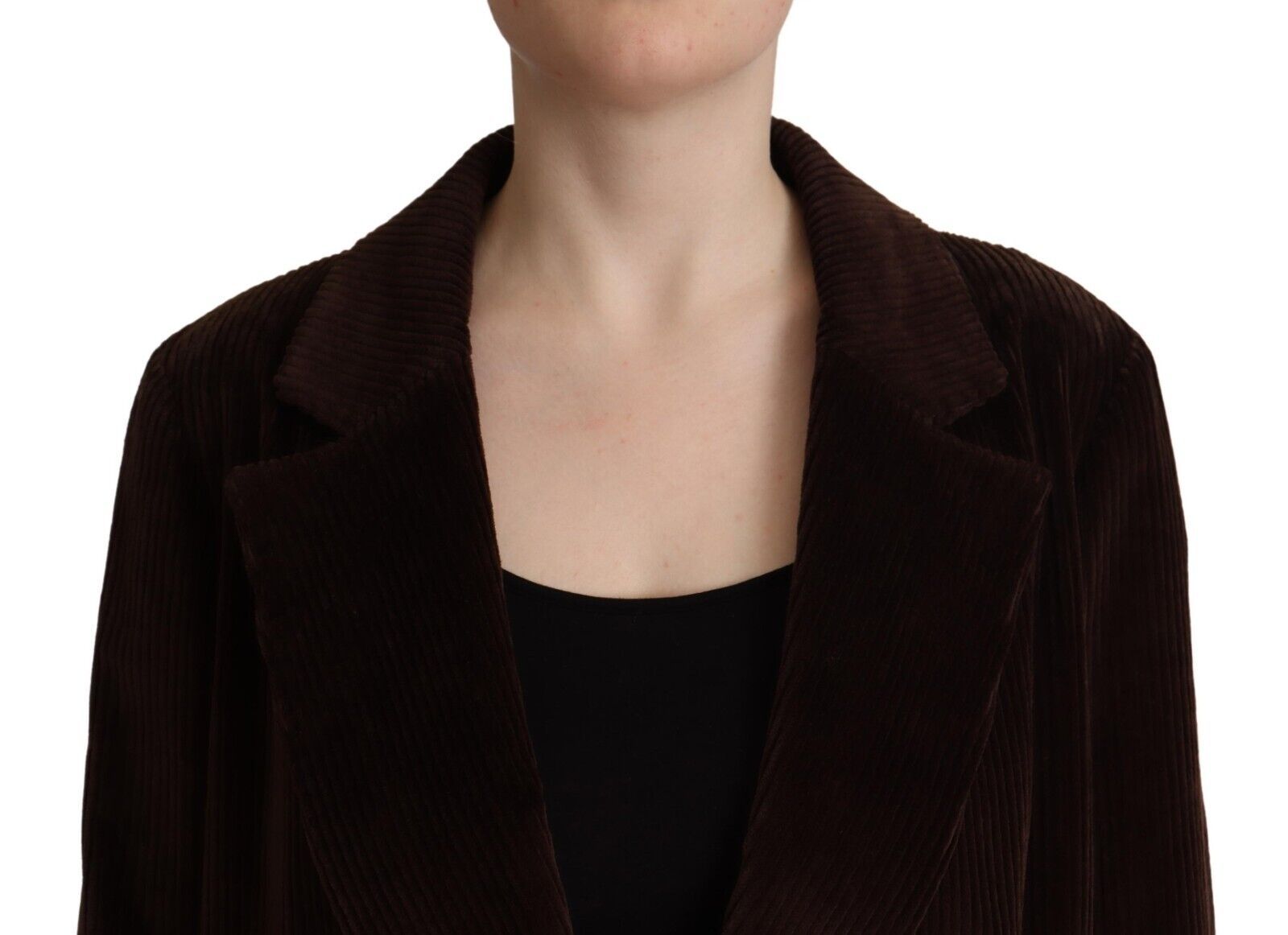 Trench elegant cu două rânduri de nasturi, de culoare vișinie, Dolce &amp; Gabbana