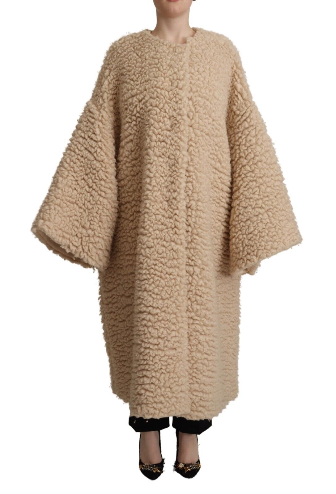 Dolce &amp; Gabbana Elegante beige Kaschmir-Manteljacke