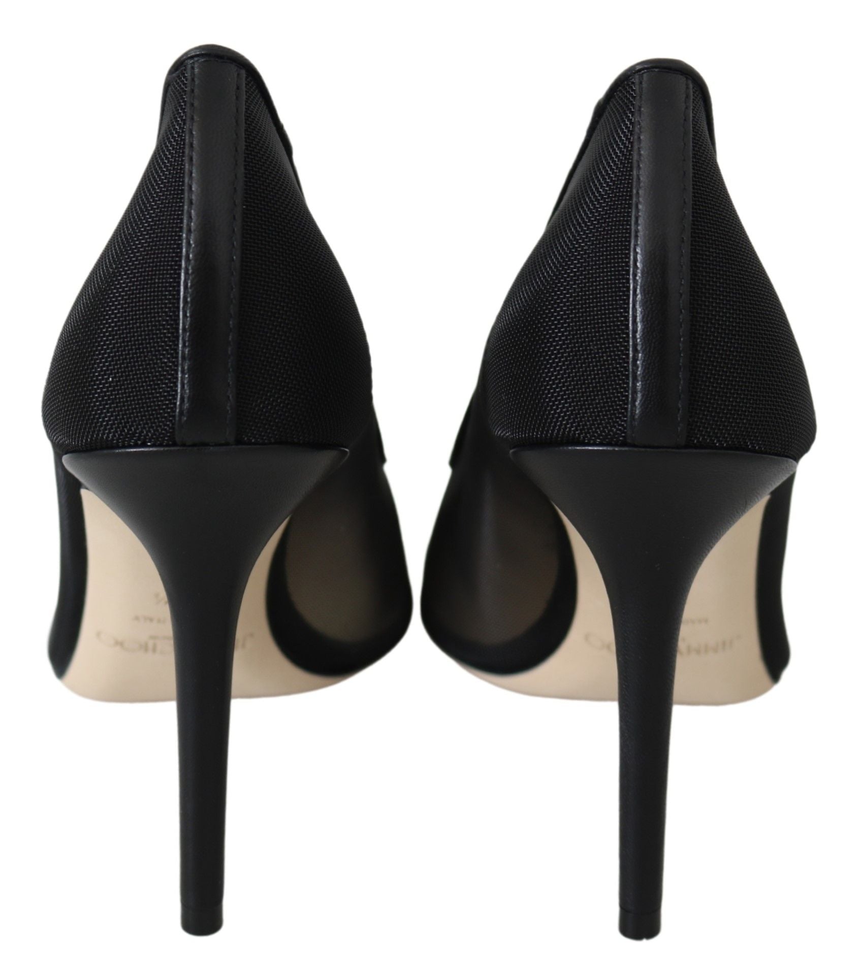 Jimmy Choo Elegante schwarze Mesh-Pumps mit Kristallen