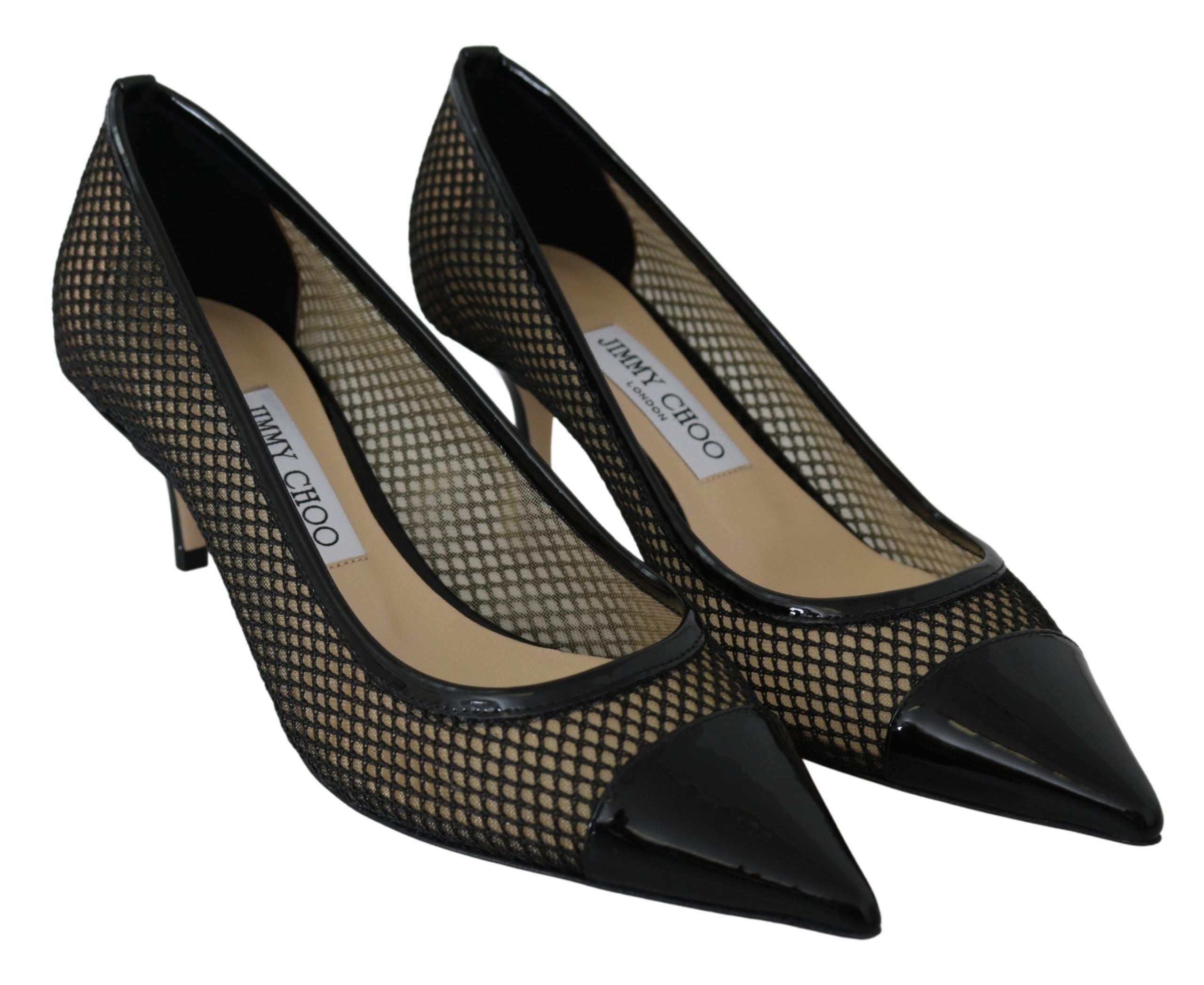 Jimmy Choo Schicke spitze Pumps aus Lacknetz