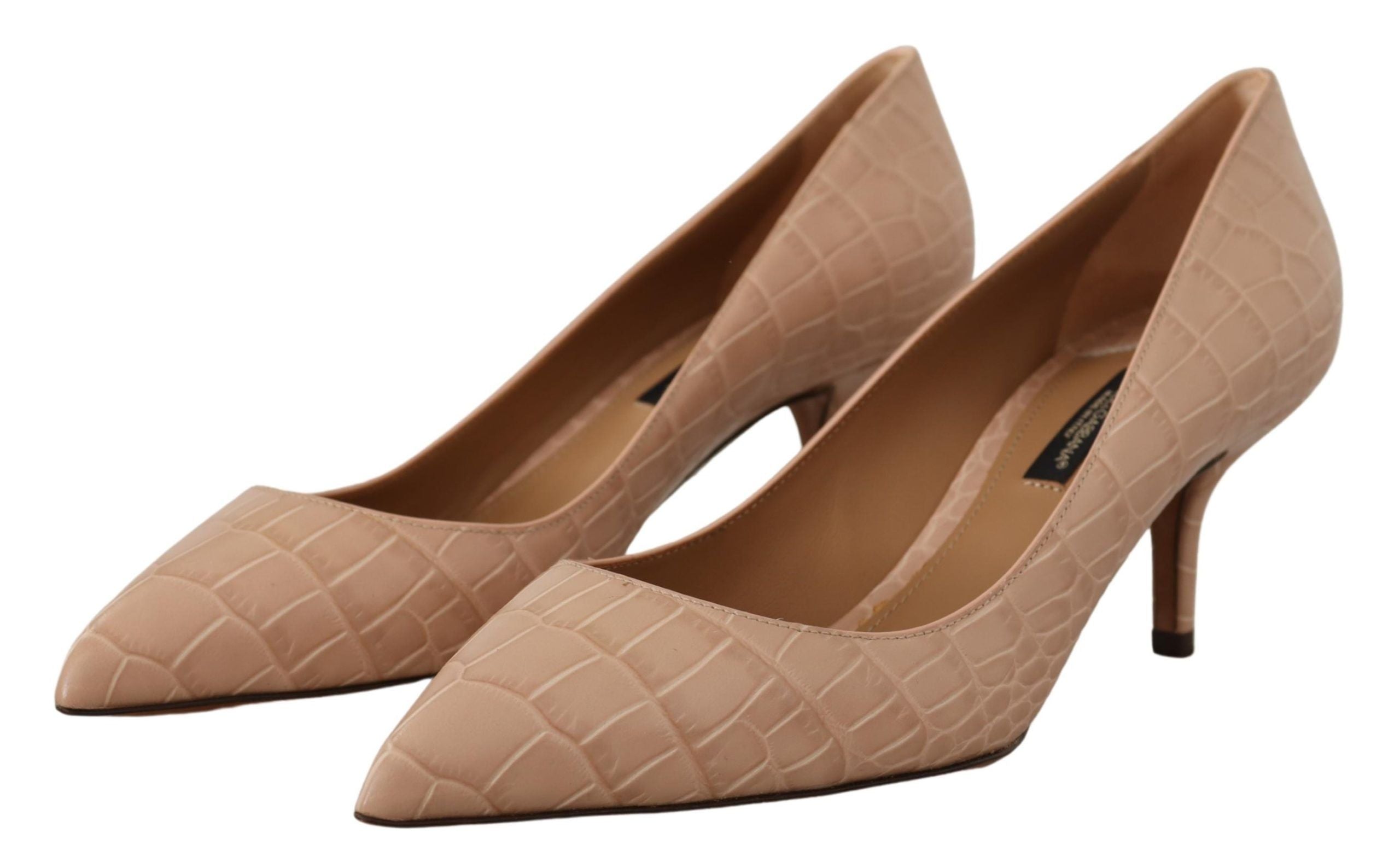 Dolce &amp; Gabbana Elegante beige Lederpumps