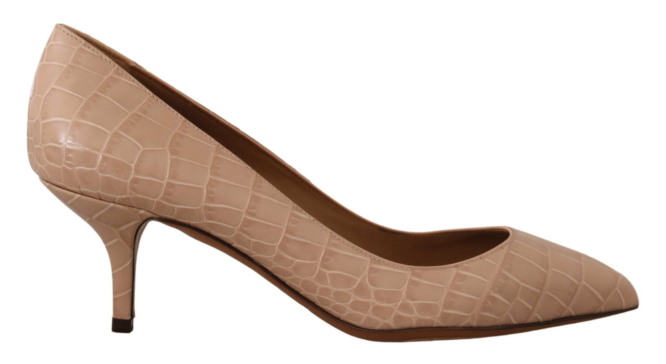 Dolce &amp; Gabbana Elegante beige Lederpumps