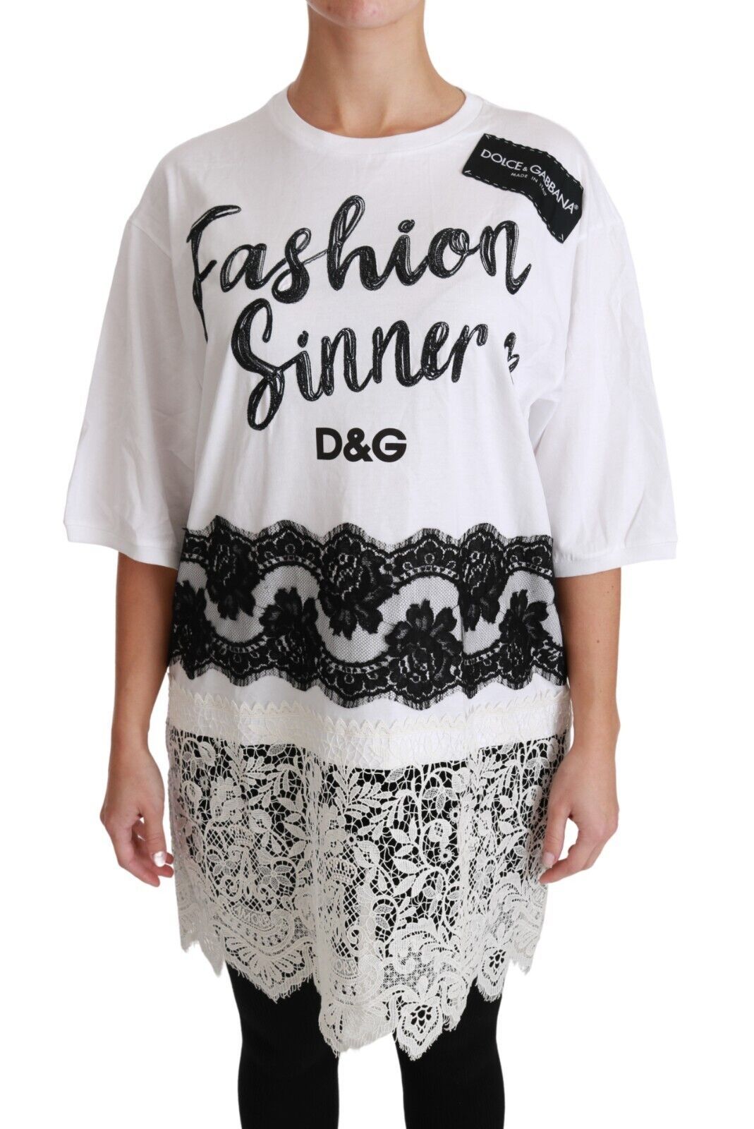 Dolce &amp; Gabbana Chic DG Fashion Sinners Oversize-T-Shirt
