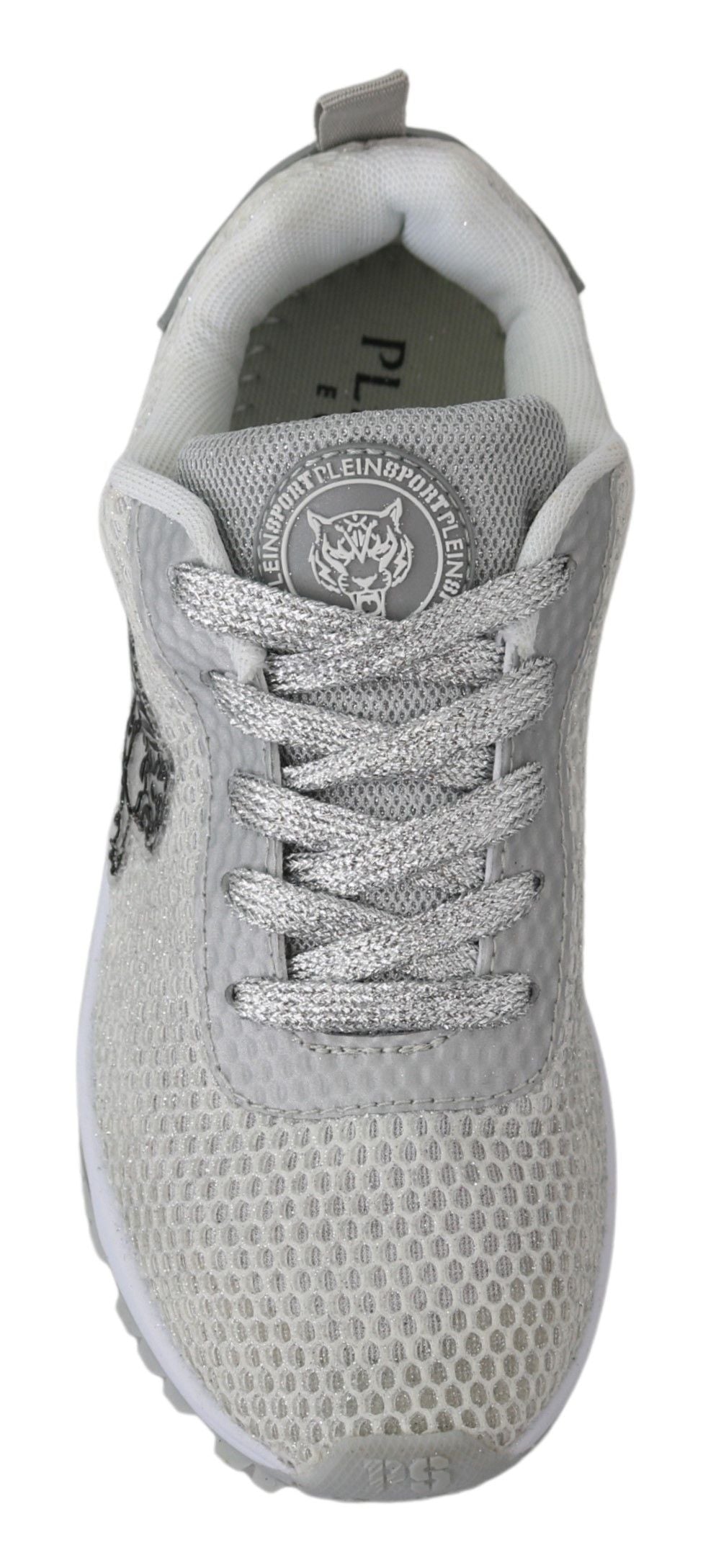 Plein Sport Glamorous Silberne Gretel Sport Sneakers