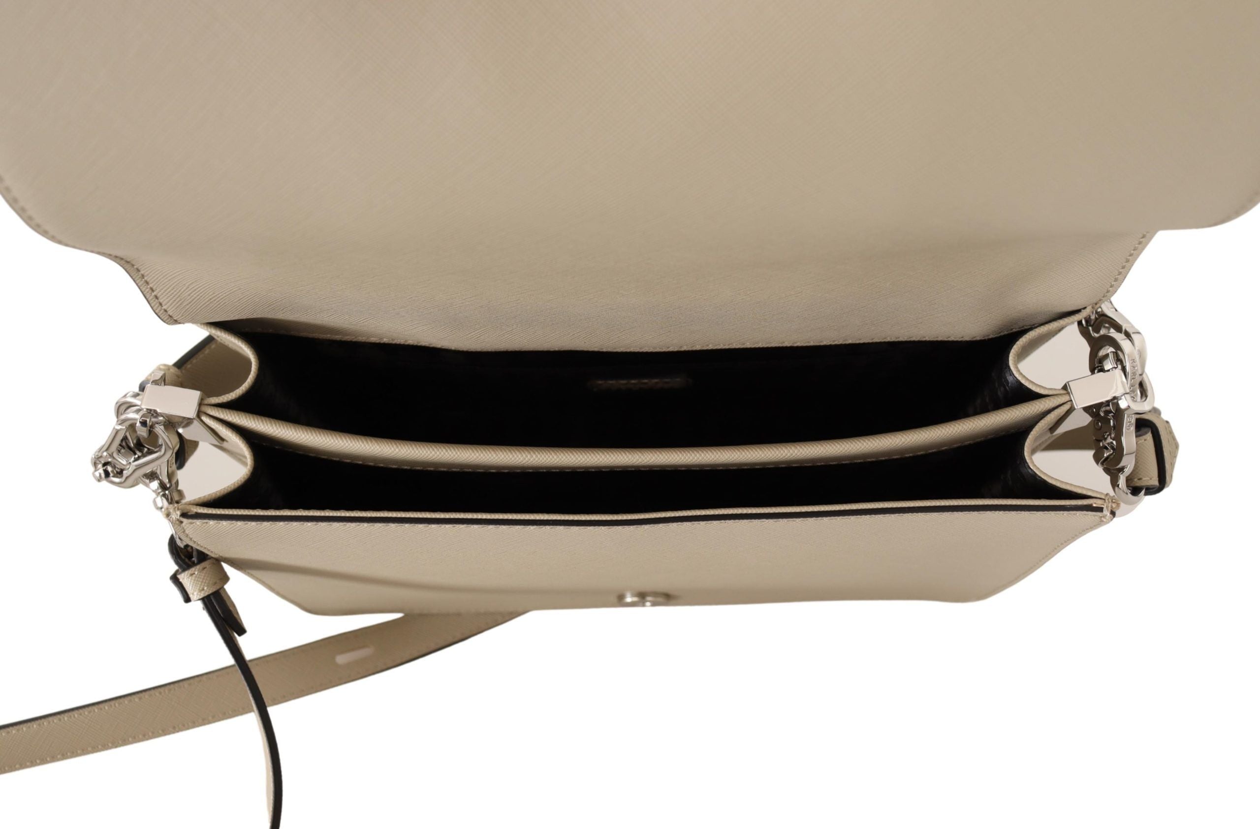 Karl Lagerfeld – Schicke Schultertasche in Salbeigrün mit zwei Riemen