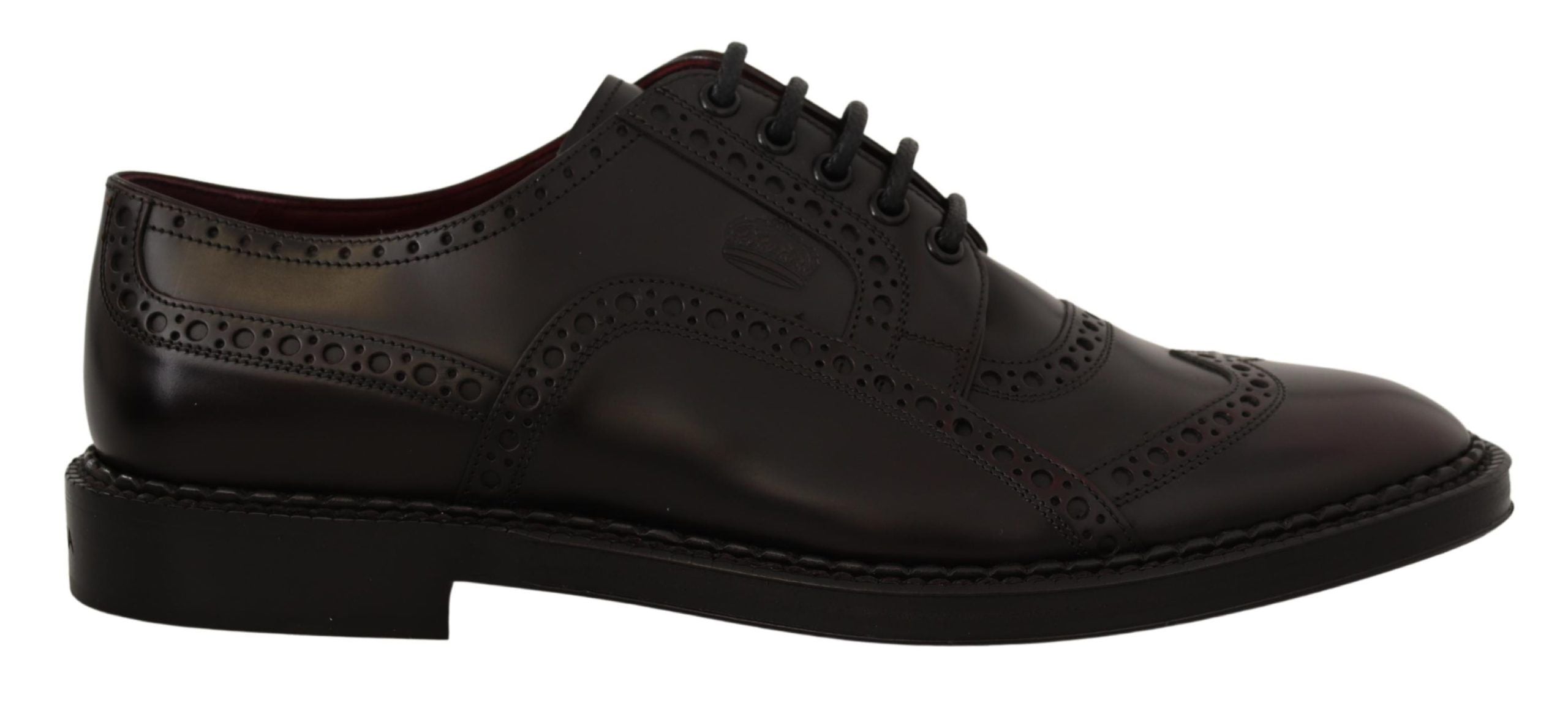 Dolce &amp; Gabbana – Elegante Derby-Schuhe aus lila Leder