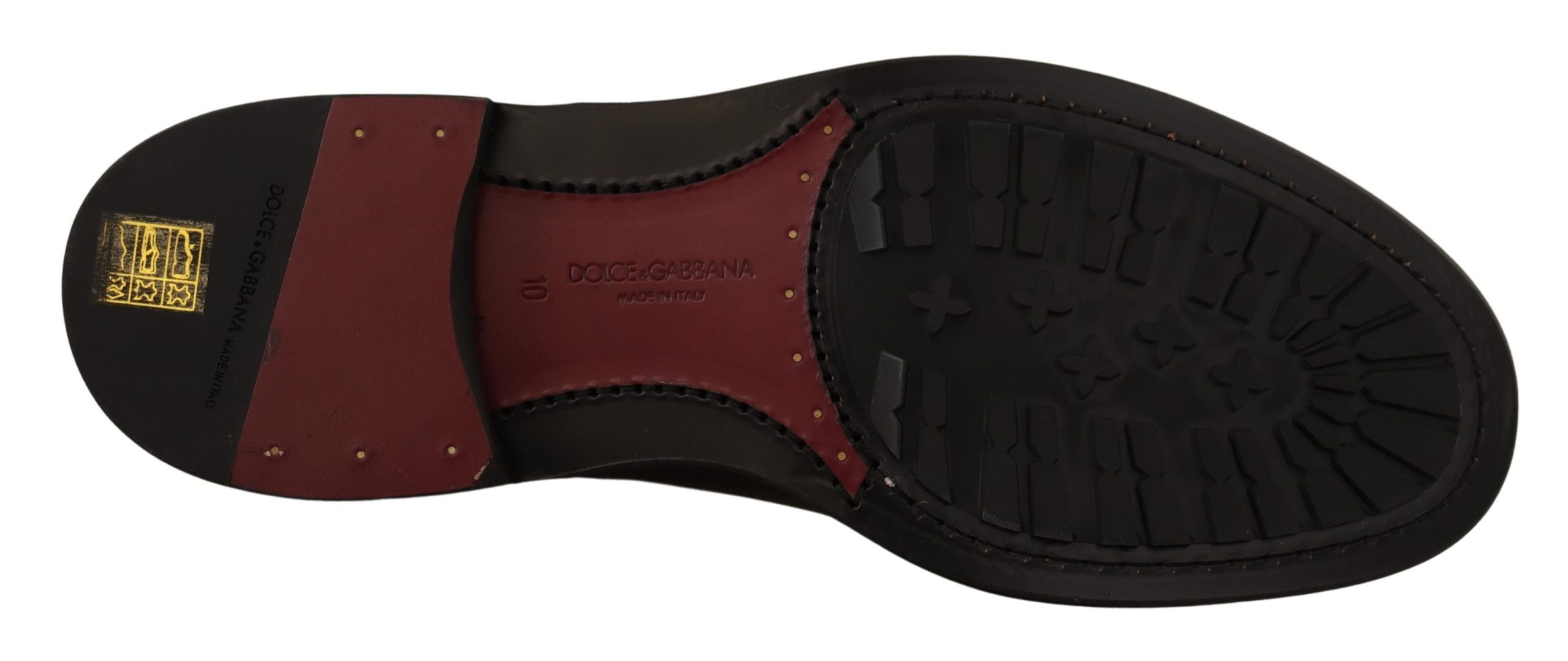 Dolce &amp; Gabbana – Elegante Derby-Schuhe aus lila Leder