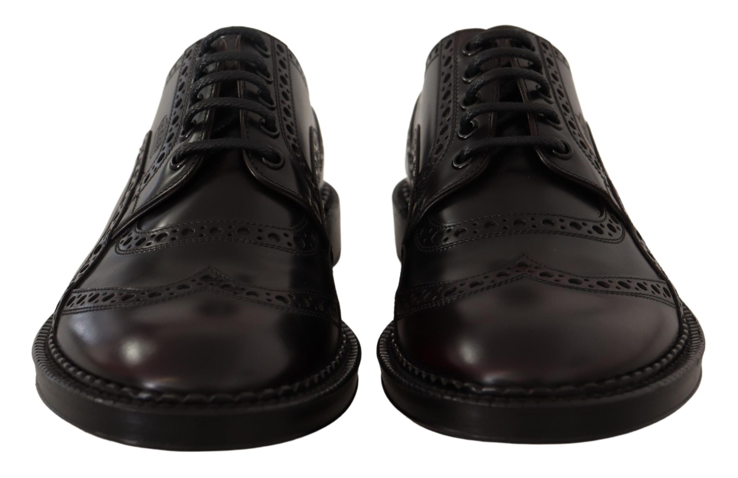 Dolce &amp; Gabbana – Elegante Derby-Schuhe aus lila Leder
